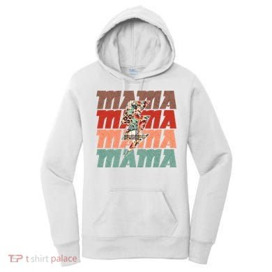 Mothers Day Mama Lightning Rose Pattern Women's Hoodie