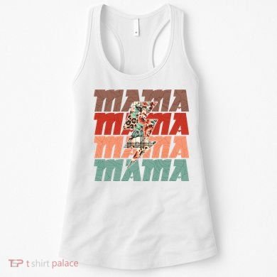 Mothers Day Mama Lightning Rose Pattern Women's Tank Top