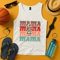 Mothers Day Mama Lightning Rose Pattern Tank Top thumb 4