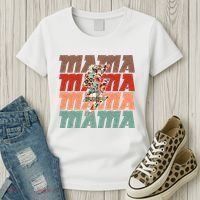 Mothers Day Mama Lightning Rose Pattern Women's T-Shirt thumb 3