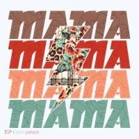 Mothers Day Mama Lightning Rose Pattern Kids Long Sleeve Shirt thumb 2