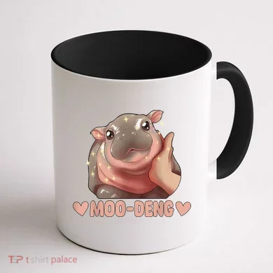 Moo Deng Coffee Mug back