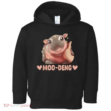 Moo Deng Toddler Hoodie