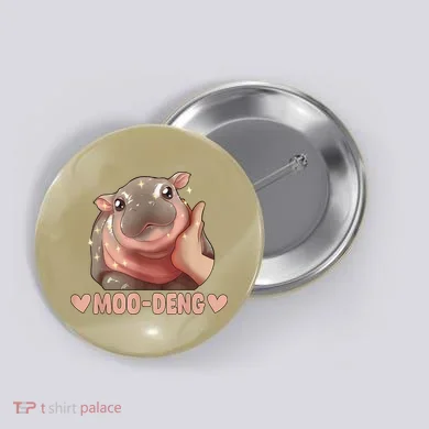Moo Deng Button