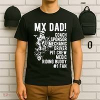 Mx Dad Moto Cross Dad T-Shirt thumb 6