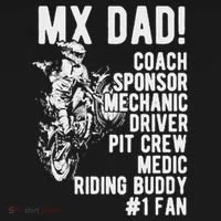 Mx Dad Moto Cross Dad Ornament thumb 1