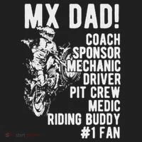 Mx Dad Moto Cross Dad Hat thumb 2