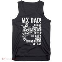 Mx Dad Moto Cross Dad Tank Top thumb 0