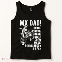 Mx Dad Moto Cross Dad Tank Top thumb 2