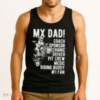 Mx Dad Moto Cross Dad Tank Top thumb 3