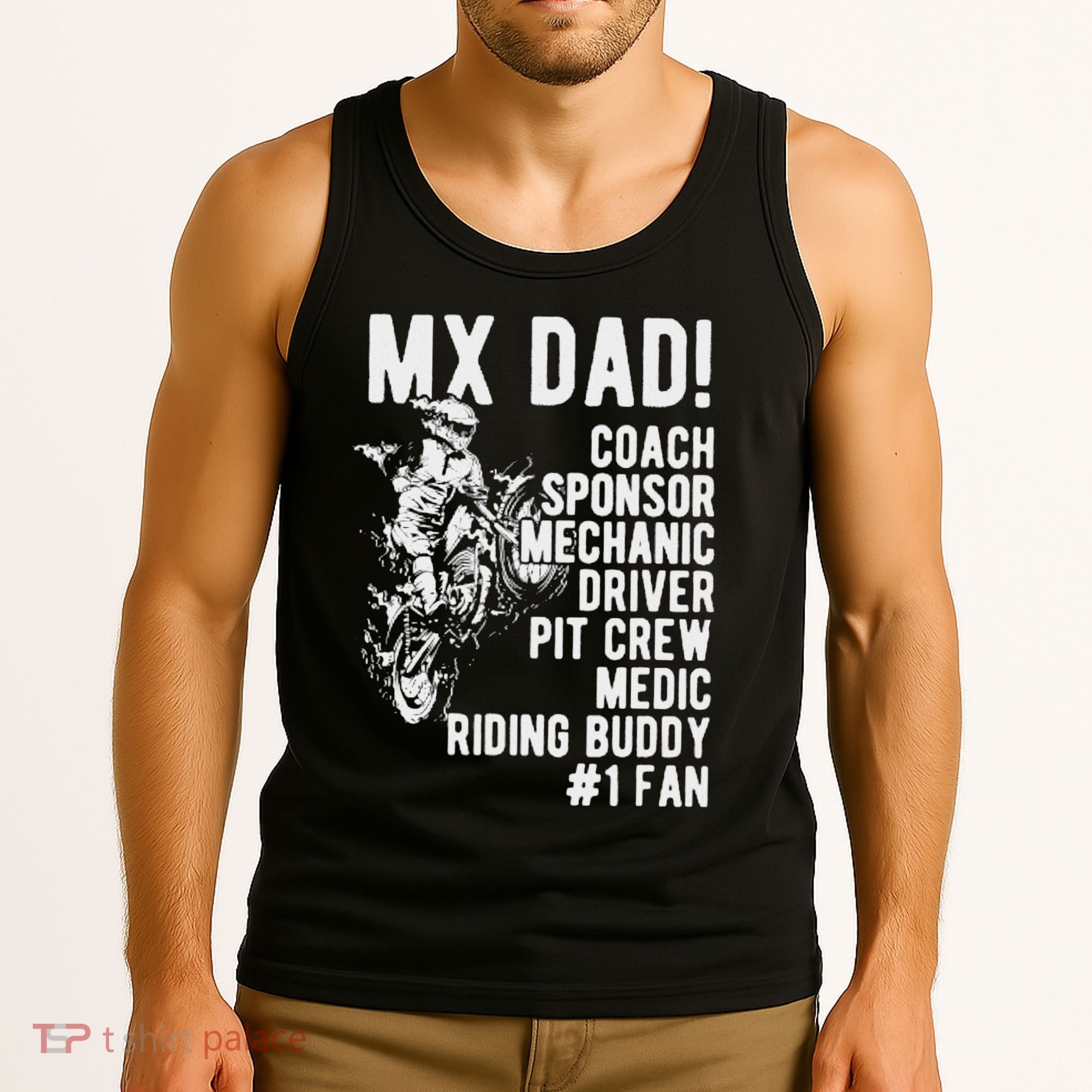 Mx Dad Moto Cross Dad Tank Top