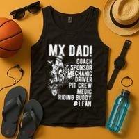 Mx Dad Moto Cross Dad Tank Top thumb 4