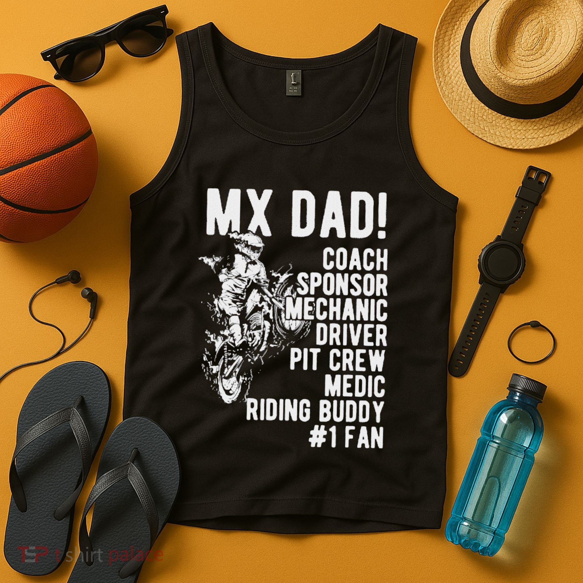 Mx Dad Moto Cross Dad Tank Top