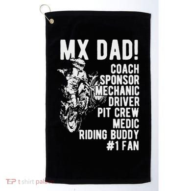 Mx Dad Moto Cross Dad Golf Towel