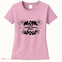 Mothers Day Mom Turn Upside Down Spell Wow Women's T-Shirt thumb 0