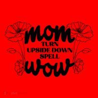 Mothers Day Mom Turn Upside Down Spell Wow Santa Hat thumb 1