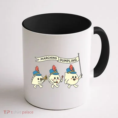 Marching Dumpling  Coffee Mug back