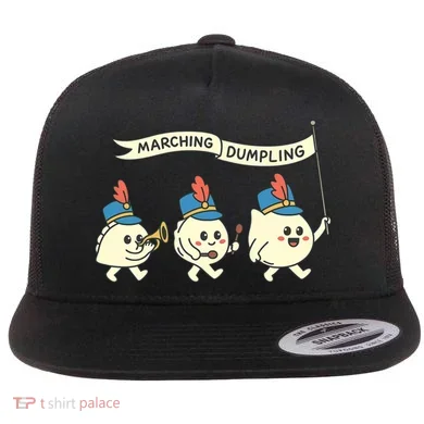 Marching Dumpling  Flat Bill Trucker Hat