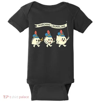Marching Dumpling  Baby Bodysuit