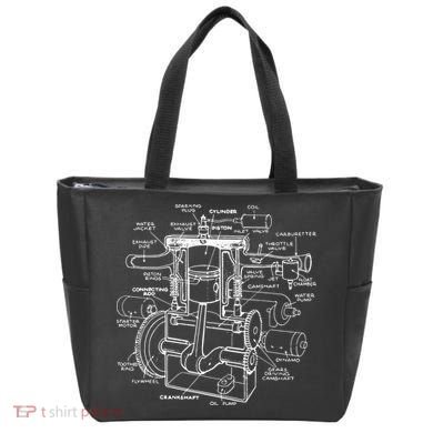 Machine Details Mechanic Tote Bag