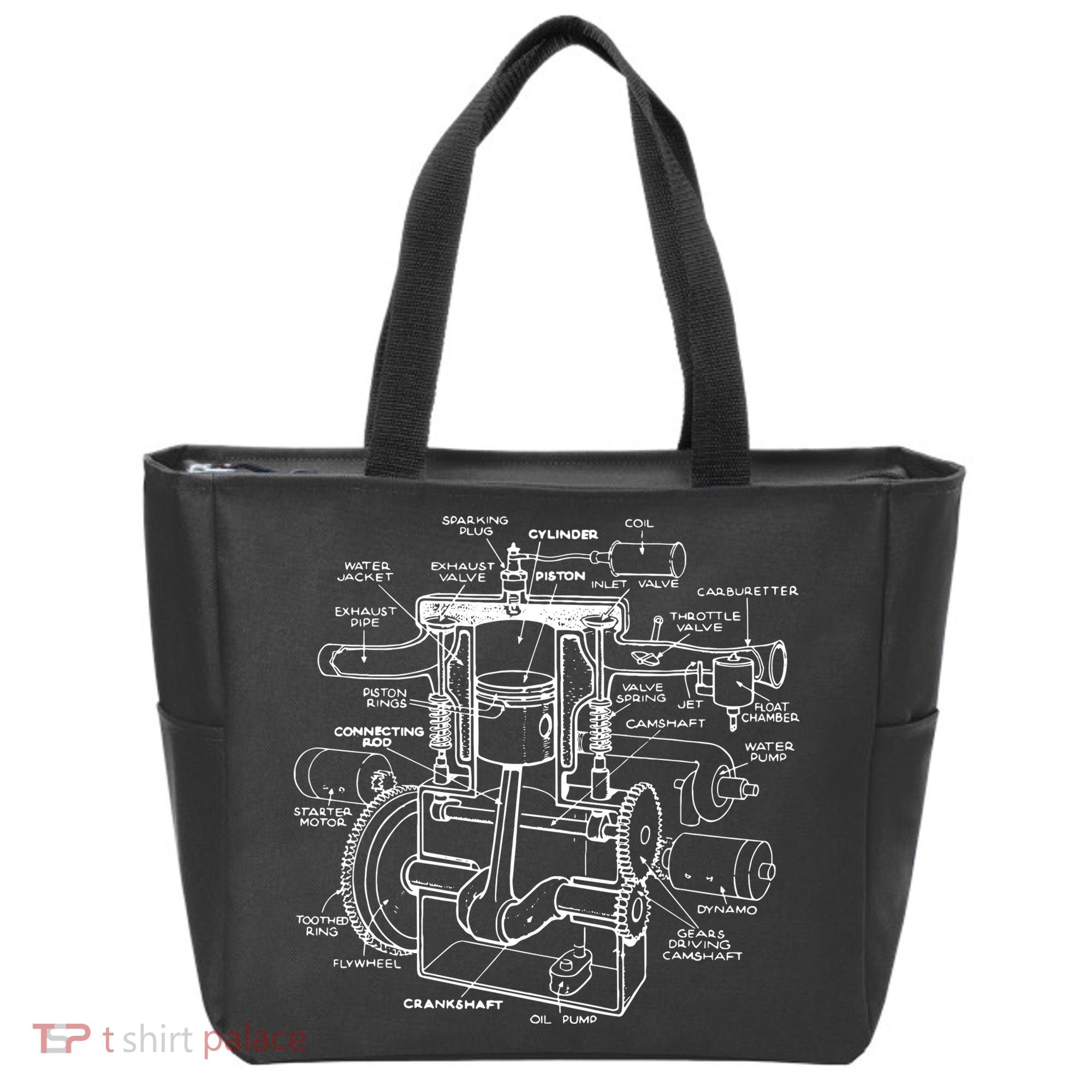 Machine Details Mechanic Tote Bag