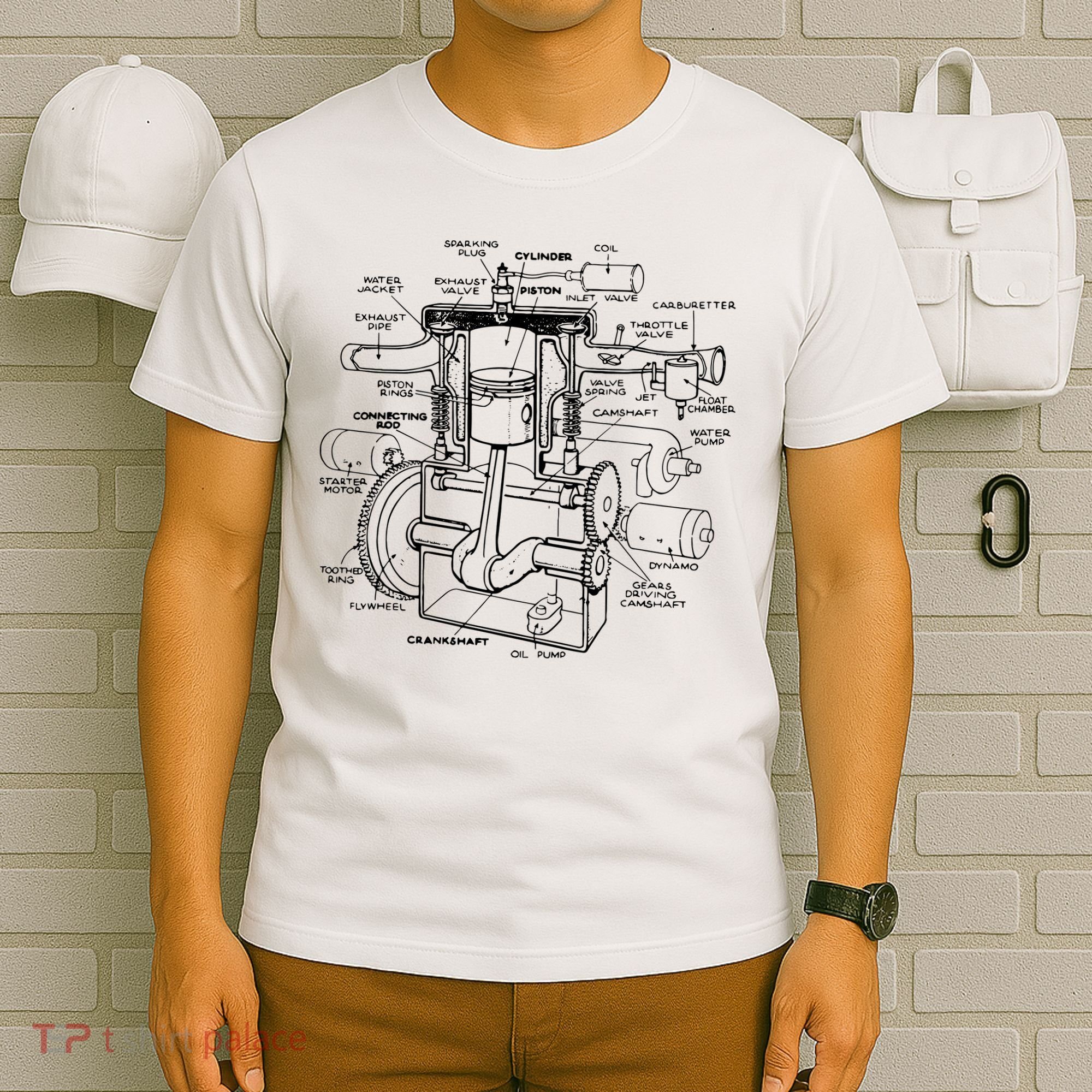 Machine Details Mechanic T-Shirt
