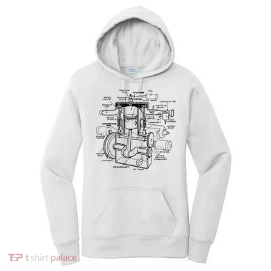 Machine Details Mechanic Women's Hoodie