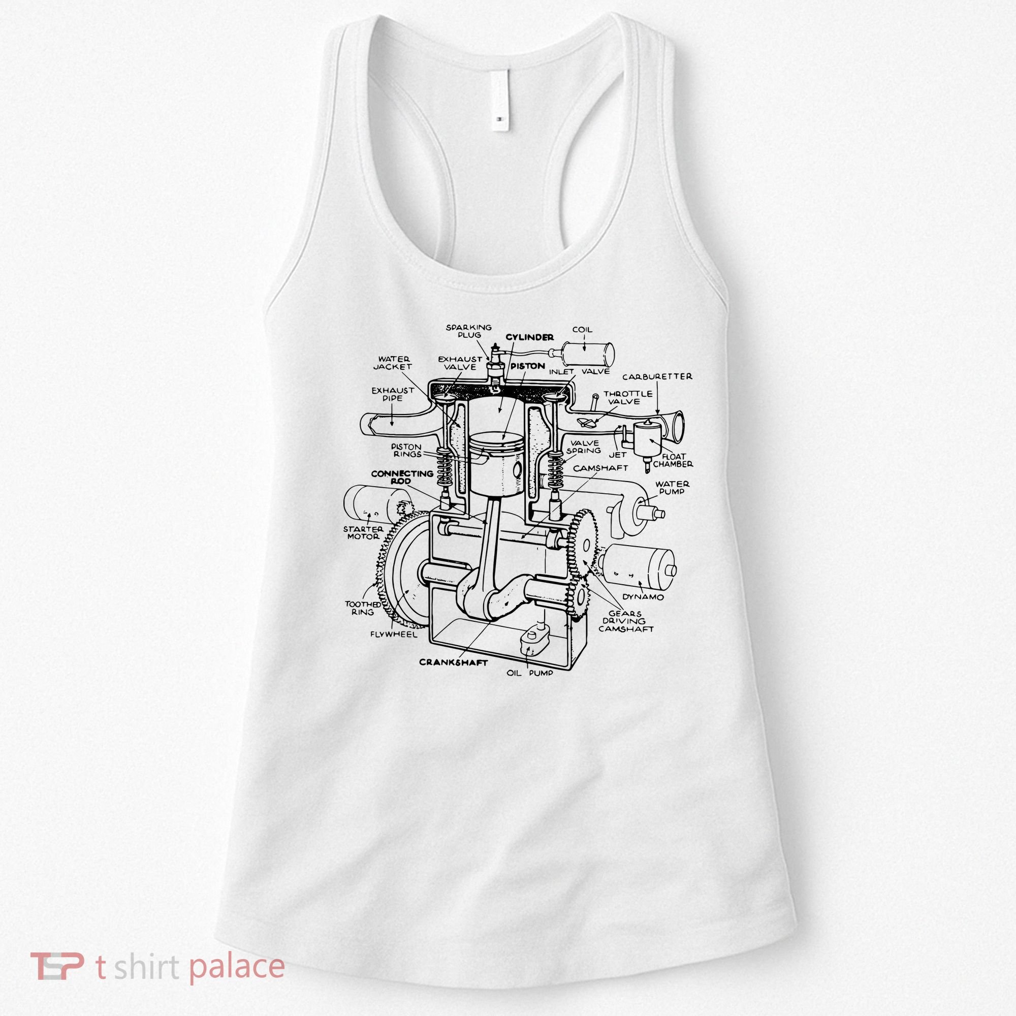 Machine Details Mechanic Women's Tank Top
