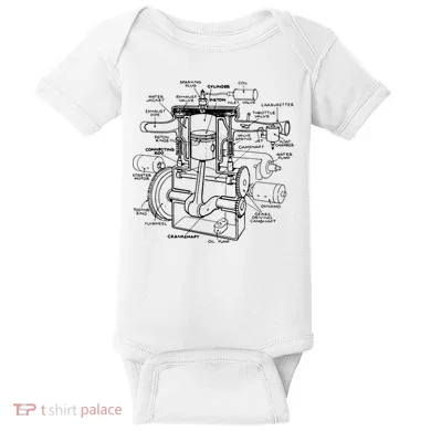 Machine Details Mechanic Baby Bodysuit