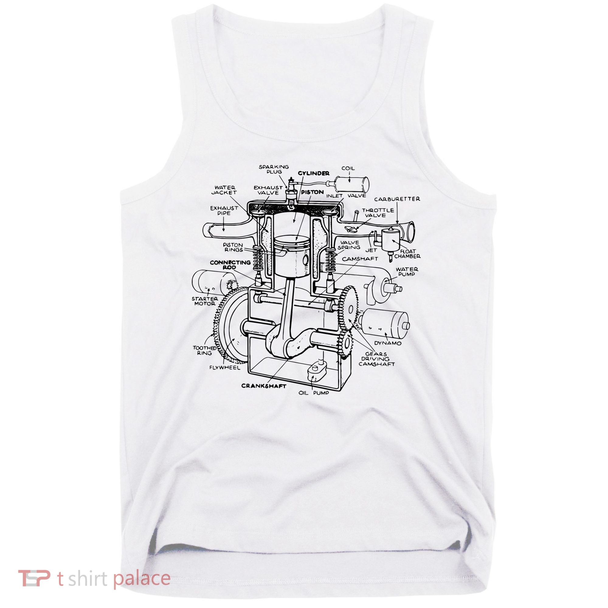 Machine Details Mechanic Tank Top