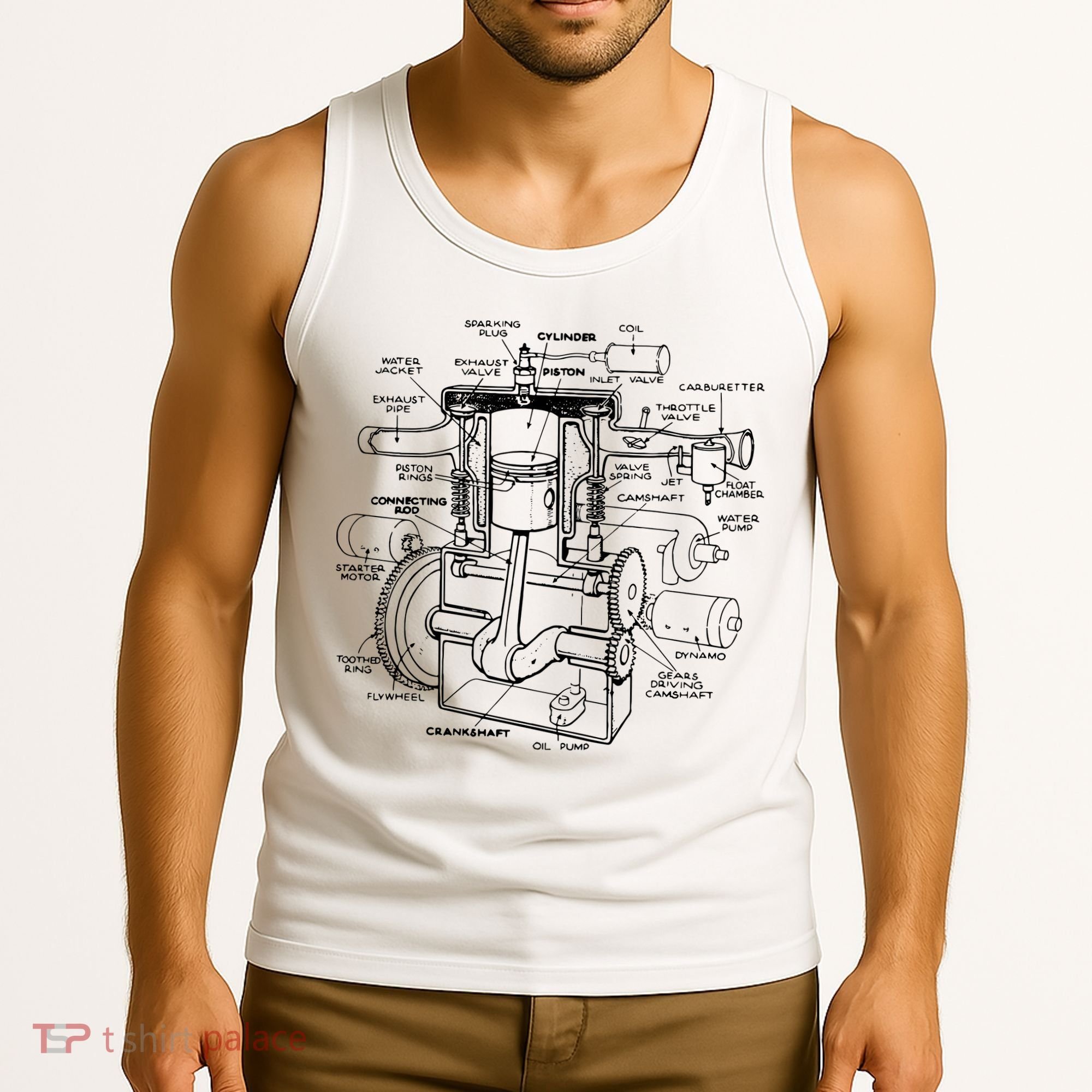 Machine Details Mechanic Tank Top