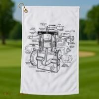 Machine Details Mechanic Golf Towel thumb 1