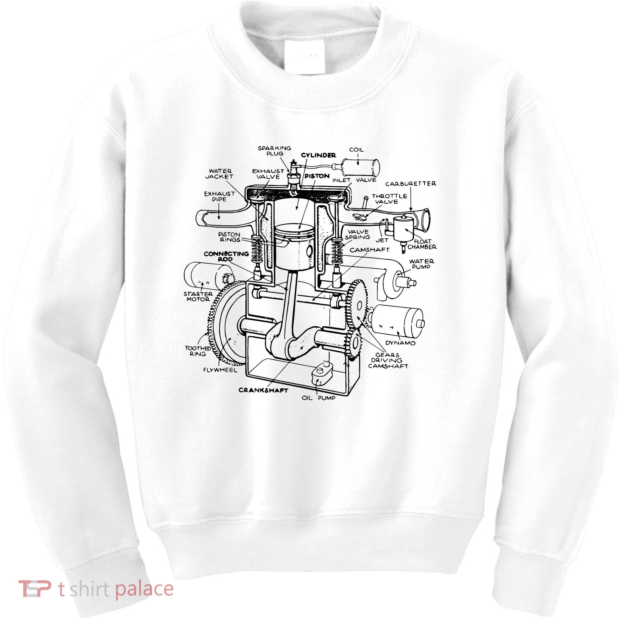 Machine Details Mechanic Kids Sweatshirt