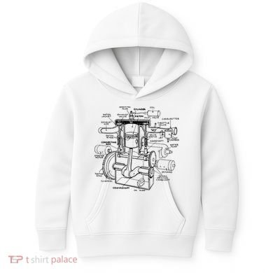 Machine Details Mechanic Kids Hoodie