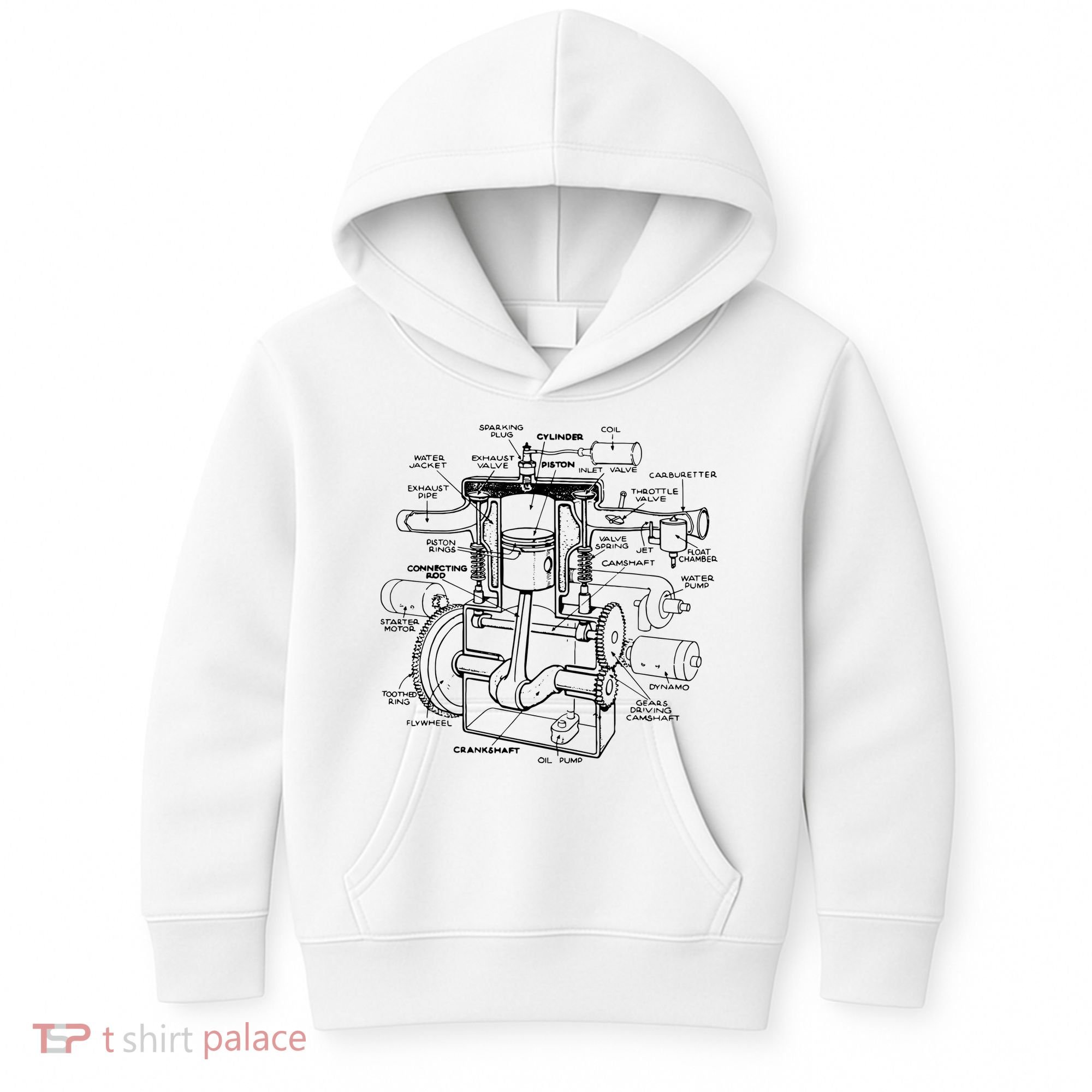 Machine Details Mechanic Kids Hoodie