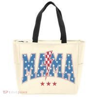 Mama Dada Mini 4th Of July American Family Matching  Tote Bag thumb 0