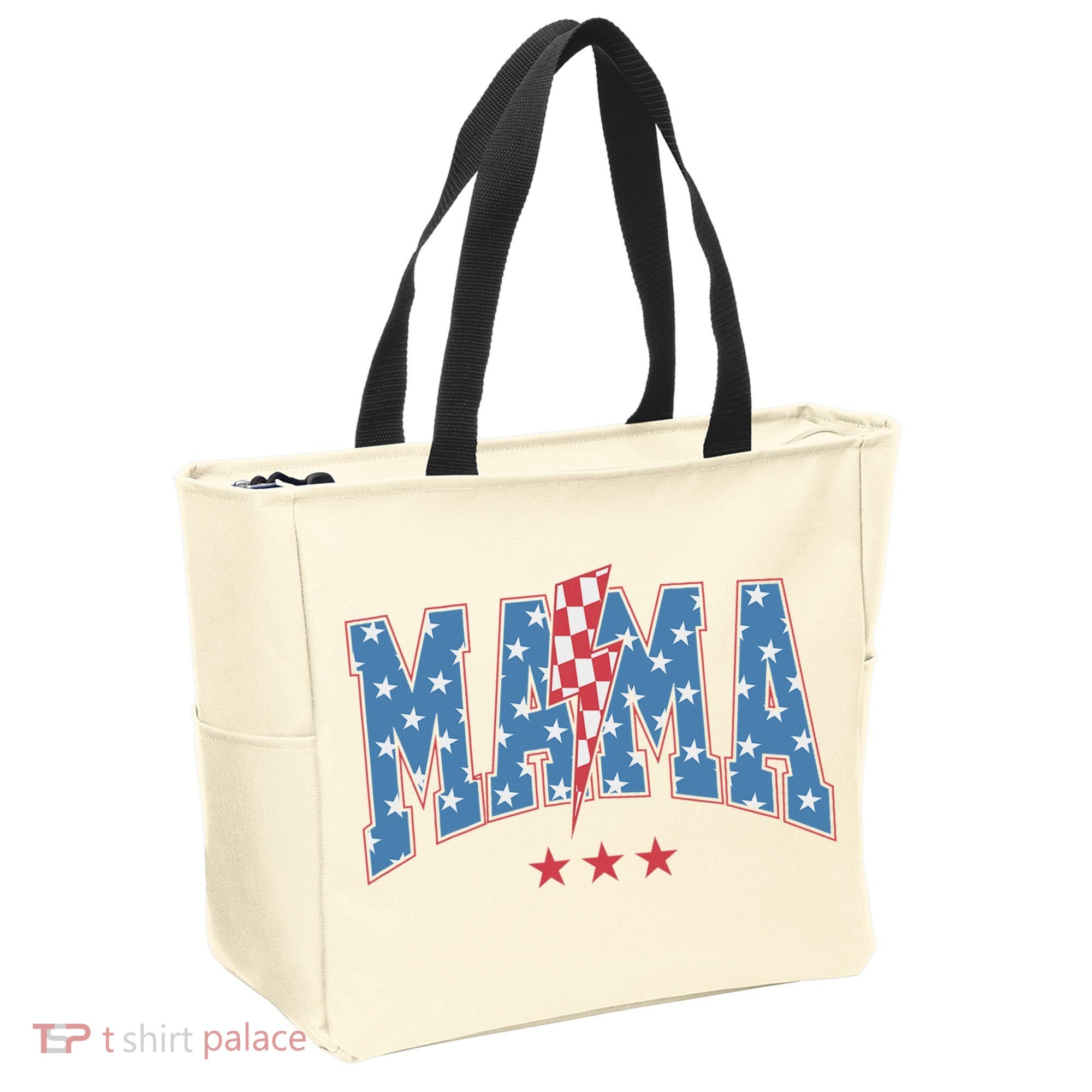 Mama Dada Mini 4th Of July American Family Matching  Tote Bag