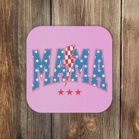Mama Dada Mini 4th Of July American Family Matching  Coaster thumb 0