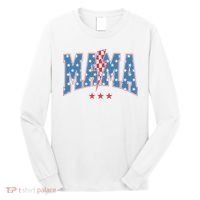 Mama Dada Mini 4th Of July American Family Matching  Long Sleeve Shirt thumb 0