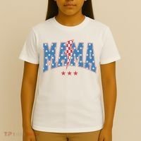 Mama Dada Mini 4th Of July American Family Matching  T-Shirt thumb 4