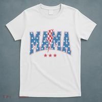 Mama Dada Mini 4th Of July American Family Matching  T-Shirt thumb 5