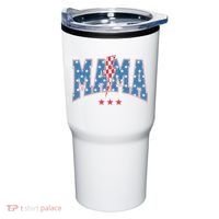 Mama Dada Mini 4th Of July American Family Matching  Tumbler thumb 0
