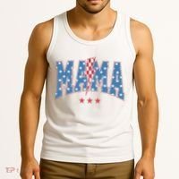 Mama Dada Mini 4th Of July American Family Matching  Tank Top thumb 3