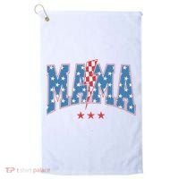 Mama Dada Mini 4th Of July American Family Matching  Golf Towel thumb 0