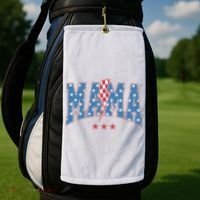 Mama Dada Mini 4th Of July American Family Matching  Golf Towel thumb 2