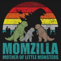 Mothers Day Momzilla Mother Of Little Monsters Long Sleeve Shirt thumb 2