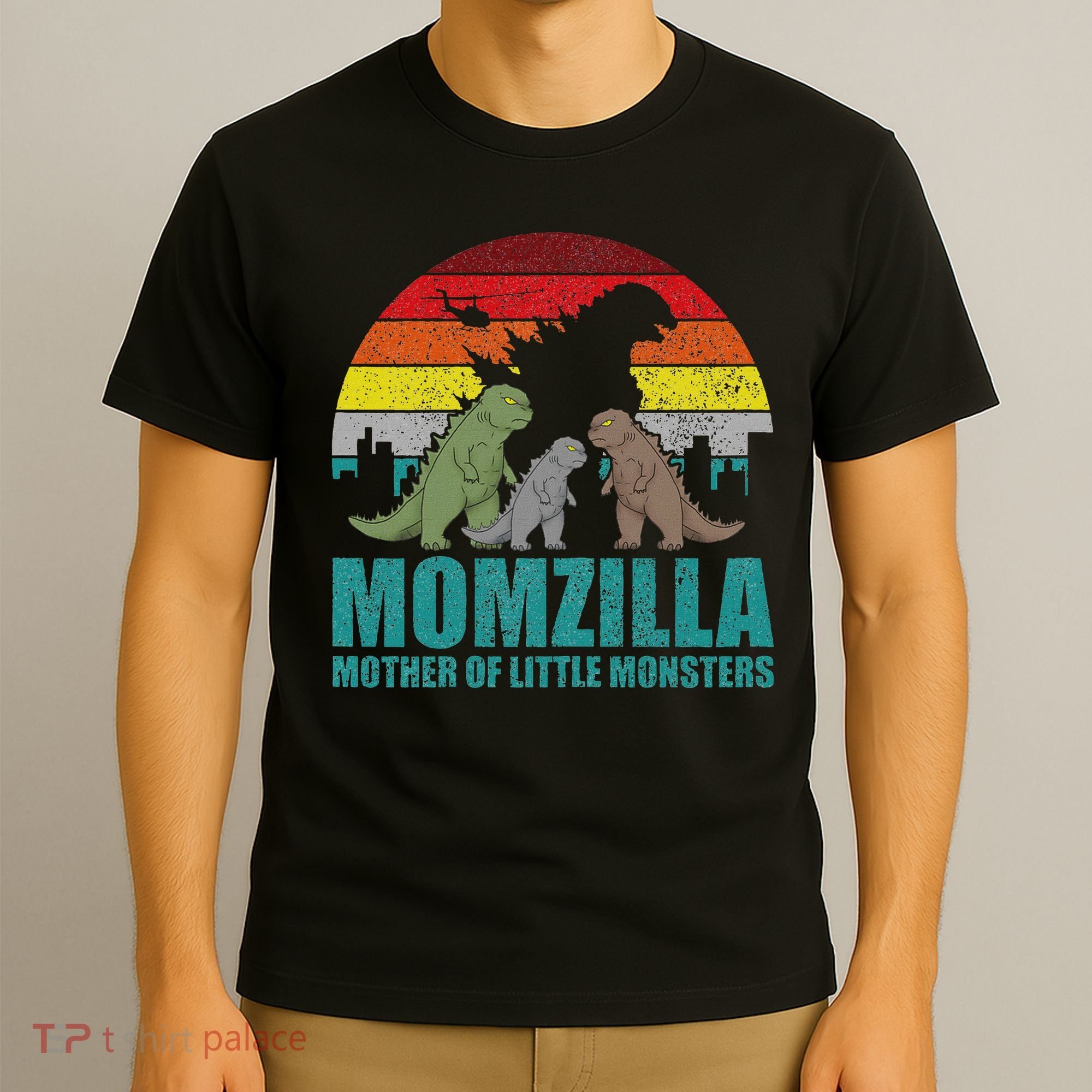Mothers Day Momzilla Mother Of Little Monsters T-Shirt
