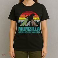 Mothers Day Momzilla Mother Of Little Monsters T-Shirt thumb 4