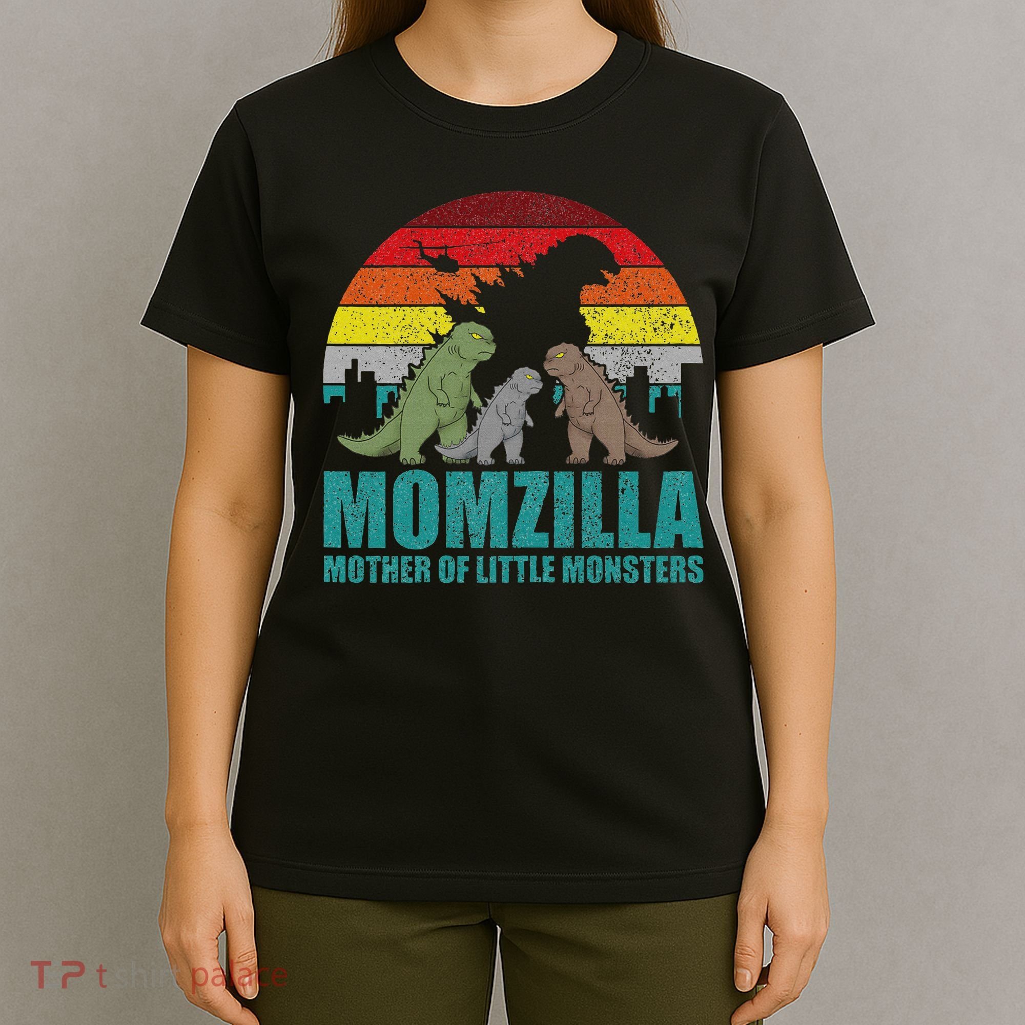 Mothers Day Momzilla Mother Of Little Monsters T-Shirt