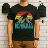 Mothers Day Momzilla Mother Of Little Monsters T-Shirt thumb 6